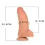Wushuangyu 8.19 Inch Female Realistic Lifelike Double-Layer Silicone Dîldɔ Tools for Women Durable and Beautiful - Vibrant Toy Wushuangyu 8.19 Inch Female Realistic Lifelike Double-Layer Silicone Dîldɔ Tools for Women Durable and Beautiful - Vibrant Toy