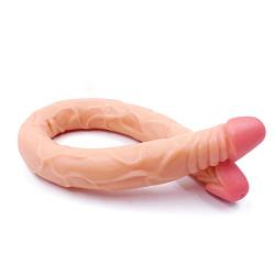WY-LOVE Double-Ended Headed Huge Flexible Dual Density Rod for Women Men (16 Inch)
