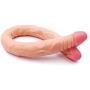 CHAODIAO 16 inches Toy Double-Headed Hands-Free Waterproof Pénis Furniture Non-Electric Massager，Ď-Dîld`ɔ Natural 15 Inch Silicone Wand for Women-GuYAN