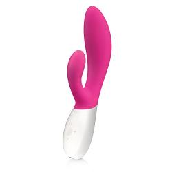 LELO INA Wave Dual-Action, G-Spot and External Massage Vibrator with Motion Movement, Cerise