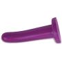 Silicone Dildo - Gentle Curve for G-Spot Stimulation - Suction Cup Base for Strap On Harness