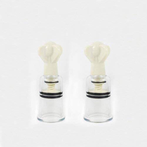 SSELF(TM) Nipple Clit Clitoris Twist Sucker Pump Enhancement Enlargement Vacuum Perky - Firmer, Perkier, Larger Nipple (2Pcs S)
