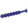 Eastern Delights 7 Beads Glass Pleasure Toys, Anal Training Butt Plug for Beginners (Deep Blue)