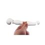 Wowlife Sex Toys Transparent Glass Crystal Penis Female Masturbation Glassware Stimulator Stimulation Anal Plug Sex Groud Toy with 1pcs Wowlifes Pouch