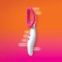 Doc Johnson Automatic Vibrating Rechargeable Pussy Pump - Independently Controlled 3 Pump Speeds & 7 Vibration Functions - Heightens Sensitvity, Pink/White