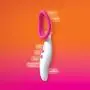 Doc Johnson Automatic Vibrating Rechargeable Pussy Pump - Independently Controlled 3 Pump Speeds & 7 Vibration Functions - Heightens Sensitvity, Pink/White