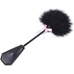 Soft Feather Tickler and Pu Leather Whip for Stage Cosplay