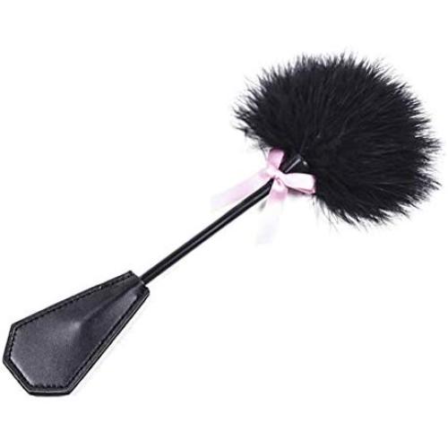Soft Feather Tickler and Pu Leather Whip for Stage Cosplay