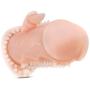 Soft Dual Pleasure Clitoral Stimulating Cock Sleeve - Delay Ejaculation Male Enhancement - Sex Toy for Men (Beige)