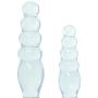 Doc Johnson Crystal Jellies - Anal Delight Trainer Kit - Small-Large - Suction Cup Base - Clear
