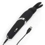 Happy Rabbit Rechargeable Waterproof Wand Vibrator Black