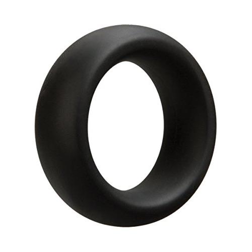 Doc Johnson OptiMALE - Tapered C-Ring - Stretchy Silicone - 35mm Unstretched Inner Diameter - Rounded Edges - Wont Dig Into Skin - Black