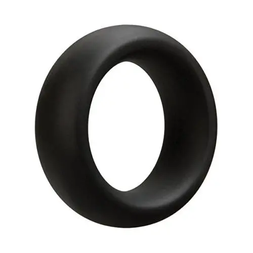 Doc Johnson OptiMALE - Tapered C-Ring - Stretchy Silicone - 35mm Unstretched Inner Diameter - Rounded Edges - Wont Dig Into Skin - Black Doc Johnson OptiMALE - Tapered C-Ring - Stretchy Silicone - 35mm Unstretched Inner Diameter - Rounded Edges - Wont Dig Into Skin - Black