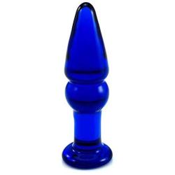 Don Wand Glass Bubble Plug, Colbalt Blue