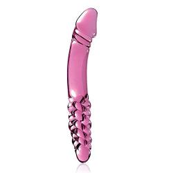 Pink Glass Dildo Anal Plug Sex Toys Women Men Masturbation Couple Flirt Tools