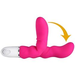 Sexy Slave Bendie Jessica Waterproof Flexible 10 Modes Silicone G Spot Vibrator, Clitoral Stimulator, Vibrant Toy, Pink