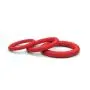 Super Soft Red Cock Ring Erection Enhancing 3 Pack by Lynk Pleasure Products, 100% Medical Grade Pure Silicone Penis Ring Set for Extra Stimulation for Him - Bigger, Harder, Longer Penis