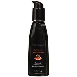 Wicked Lubes Sensual Care Aqua Lubricant, Cherry Cordial, 4 Fluid Ounce