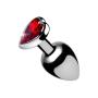 Booty Sparks Red Heart Gem Anal Plug, Small