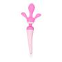 CalExotics Inspire Massager Kit - Body Wand Vibrator & Silicone Attachment Set for Couples – Adult Sex Personal Massager - Pink