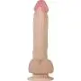 Adam & Eve - Adams Silicone Rechargeable 10 Function Thrust Dildo with Wireless Remote - Couples Sextoy - Beige