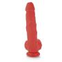 Lickerlish SPATTS 8.5" Premium Silicone Dildo Red with Suction Cup