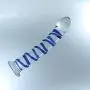 Don Wand Glass Pleasure Wand, Swirl Mushroon Tip Rocket, Blue Don Wand Glass Pleasure Wand, Swirl Mushroon Tip Rocket, Blue