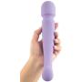 Cordless Wand Massager - Dual Independent Motor - 3X Speeds 65x Patterns - Muscle & Sports Recovery - Strong Vibration - USB Rechargeable - Waterproof - Travel Friendly - Light Purple