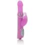 CalExotics 7-Function Silicone Jack Rabbit - Vibrator With Rotating Shaft - Waterproof Vibe Sex Toys for Couples - Adult Clitoral G Spot Massager - Pink