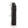 Penis Sleeve Reusable Condoms for Men Penis Enlargement Delay Ejacuation Trainer Penisring Condones Safer (Black)
