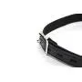 Adjustable Buckled Leather and Silicone Soft Ball Mouth Gag Plug with Lock Cosplay for Couples Men Women - Black