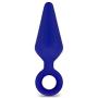 Luxe Candy Rimmer Butt Plug, Indigo, Large