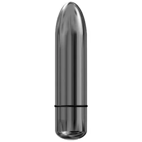 Pure Love 3 Inch Vibrating Bullet Platinum Color, Waterproof with variable touch speed control, Adult Sex Toy, Metallic Grey Vibrator