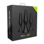 Naughty Anal Butt Plug - Silicone Sex Toy, Trainer, Prostate Massage - for Male, Female, and Beginner - Kit