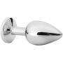 Jeweled Anal Plug,Hezong Beginners Stainless Steel Butt Plug Massage Sex Toy for Women and Men (S)