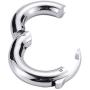 YQYAH Male Stainless Steel Penis Cock Ring Enhancer Ring Testes Weight Bearing Mens Metal Device Toys Sex Toys for Men,S