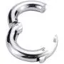 YQYAH Male Stainless Steel Penis Cock Ring Enhancer Ring Testes Weight Bearing Mens Metal Device Toys Sex Toys for Men,S