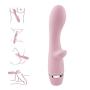 G Spot Rabbit Waterproof Vibrator 10 Speeds Powerful Vibration Clitoral Stimulation Vibe Bullet Adult Sex Toy for Women Personal Wand Massager - SEXBAY (Pink-3)