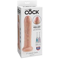 Pipedream Products King Cock 7" Uncut Cock, Flesh, 12.1 Lb