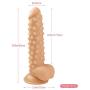Guiseniour 9.4 Inch Realistic Dillos with Suction Cup Pinis Ainal Plug Adult Six Toys for Women Men Couples