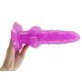 MLSice Realistic Big Animal Dog Dildo with Suction Cup Canine Penis Sex Toys for Women Sex Products Anal Butt Plug Lesbian Flirt Erotic Monster Cock and Balls Dong - Purple