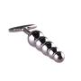 Skuleer - Stainless Steel Plug Large Metal 5 Beads Butt Plug Adult Sex Dildo Prostate for Women Men