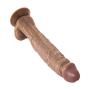 ZLBF 11.4 Inch Brown Suction Dillo Realistic Toys -angoopp