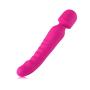 Wireless Handheld Heated Wand Massager 7 Powerful Vibration Modes for Sports Recovery and Muscle Aches-Rose Red