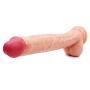 Hehelen 12 Inch Waterproof Silicone Big Realistic Double Deildo with S-uction Cup for Women Men Beginners