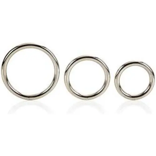 California Exotics Silver Ring, 3-Piece Set California Exotics Silver Ring, 3-Piece Set