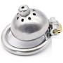 Chástí-ty Device, Cǒck Lock, Pěnǐs Lock Ring Men Hypoallergenic Stainless Steel Metal Chasteness Device Anti-Off T-Shirt Belt - 7 (Size : 40mm)