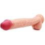 XL-Massagers 12 Inch Simulation Huge Long Lifelike Big Monster Massage Wand Handsfree Female Personal Massager (Color : Beige)