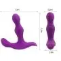 Prostate Massager, Anal Plug Sexual Vibrator with 2 Powerful Motors Multi Stimulation Modes for Men P-spot Anus and Womens’ Clitoris G-spot, Purple Prostate Massager, Anal Plug Sexual Vibrator with 2 Powerful Motors Multi Stimulation Modes for Men P-spot Anus and Womens’ Clitoris G-spot, Purple