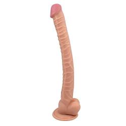 Suction Cup 16.53 Inch Extra Long Huge Massage Wand with Suction Cup Personal Body Massager Box Package (Color : Flesh)